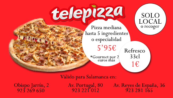 Oferta patrocinador - Telepizza - Unionistas