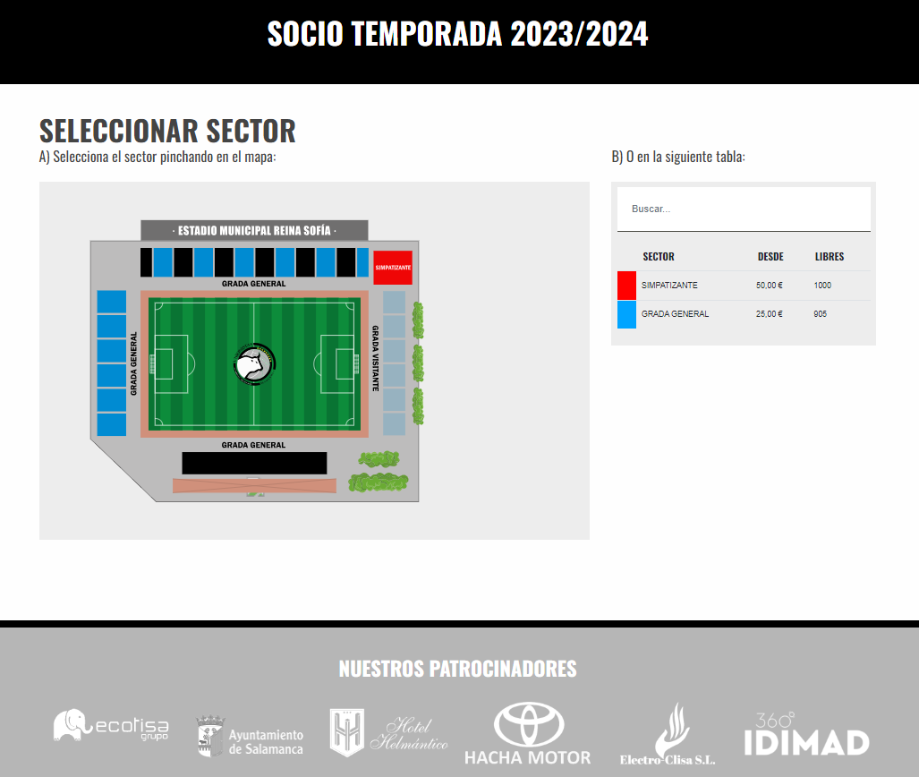 seleccionar sector