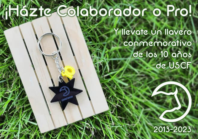 llavero conmemorativo de los diez años de USCF