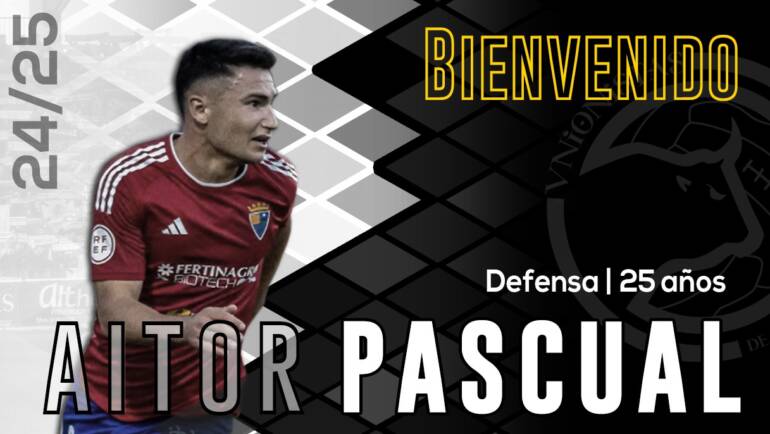INCORPORACIÓN | Aitor Pascual, tercer fichaje de cara a la temporada 2024-25