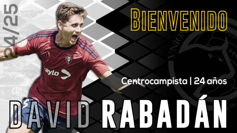 PLANTILLA | David Rabadán, sexto fichaje de la campaña 2024-25