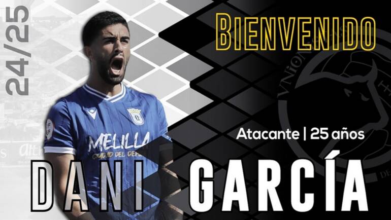 El atacante Dani García, segunda incorporación para la nueva temporada